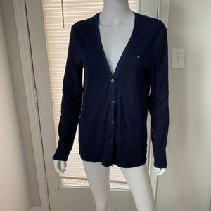 Tommy Hilfiger blue cardigan woman Sz XL